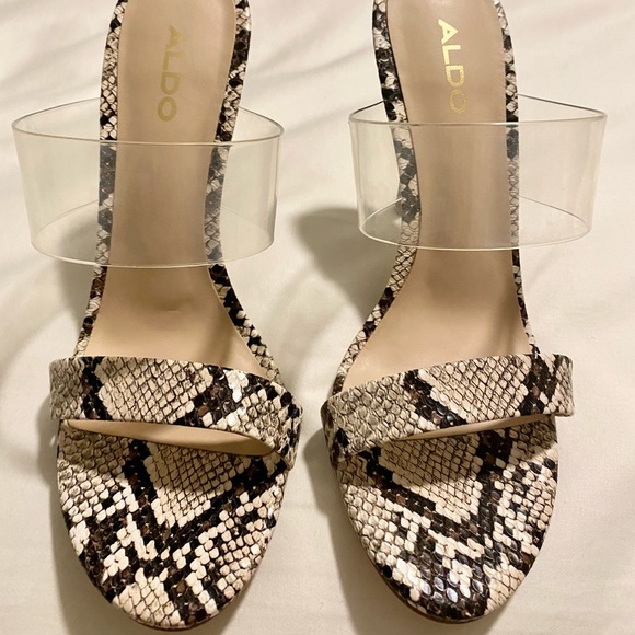 Aldo Shoes - Aldo Women Double Strap Sandal Heels